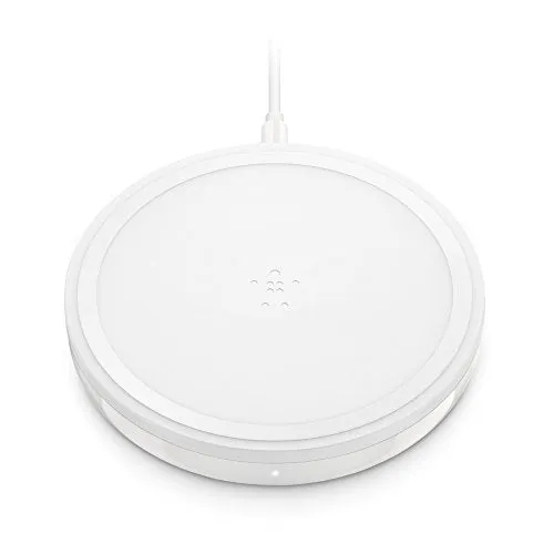 Belkin Boost Up Bold Wireless Charging Pad 10W, Wireless Charger for Apple, Samsung, LG and Sony, White