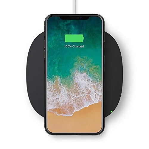 Belkin Boost Up Qi (5 W) Wireless Charger for iPhone X, iPhone 8 Plus, iPhone 8, Samsung Galaxy S9 /S9 and other Qi Enabled Devices (Qi-Certified Inductive Charging Pad) AC Adapter Included, Black