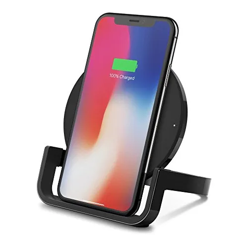 Belkin Boost Up Wireless Charging Stand 10W - Qi Wireless Charger for iPhone 11, 11 Pro, 11 Pro Max, Xs, XS Max, XR/Samsung Galaxy S9, S9 , Note9 / LG, Sony and More (Black) (F7U052dqBLK)