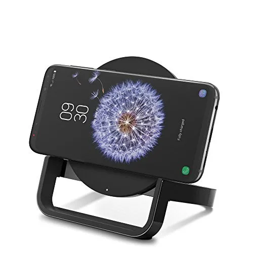 Belkin Boost Up Wireless Charging Stand 10W - Qi Wireless Charger for iPhone 11, 11 Pro, 11 Pro Max, Xs, XS Max, XR/Samsung Galaxy S9, S9 , Note9 / LG, Sony and More (Black) (F7U052dqBLK)