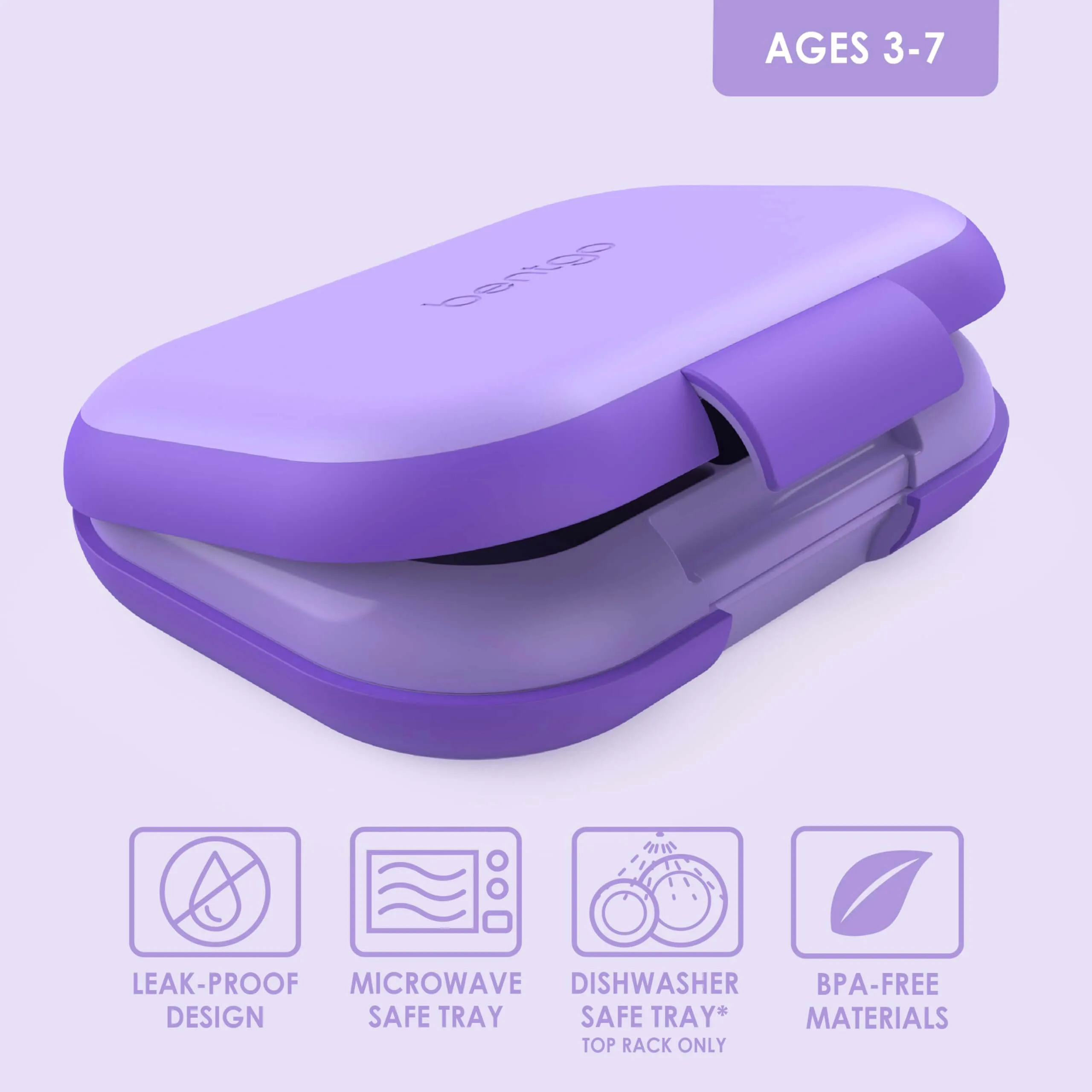 Bentgo Kids Chill Leak-Proof Lunch Box - Purple