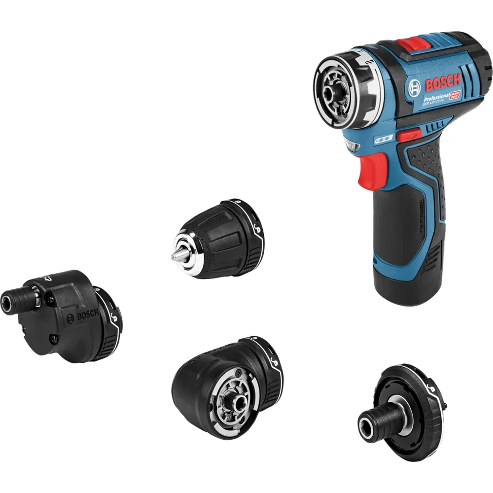 Bosch GSR 12V-15 FC Cordless Drill / Driver FlexiClick (5-in-1) 12V