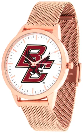 Boston College Eagles Statement Mesh Band Unisex Watch - Rose