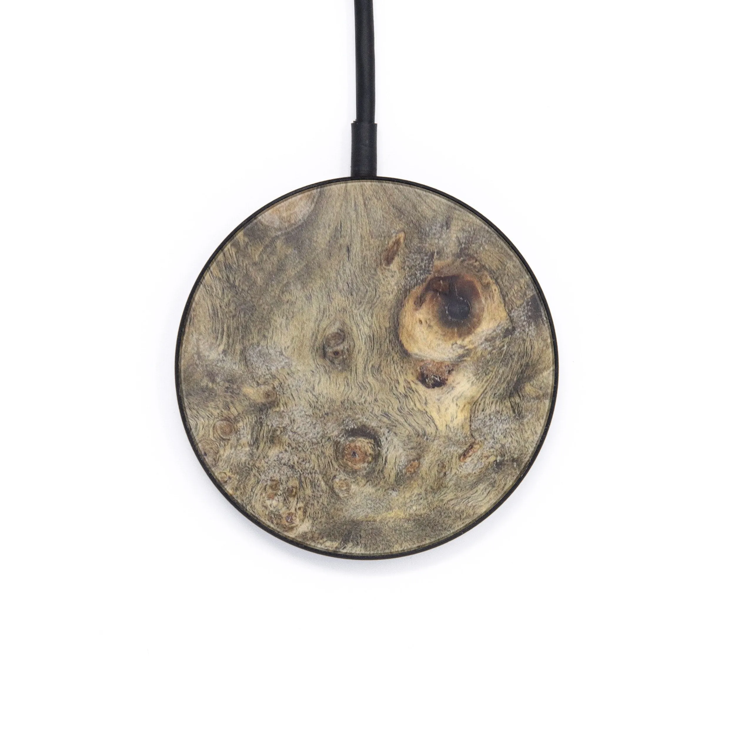 Circle Burl Wood Wireless Charger - Aleece (Buckeye Burl, 606079)