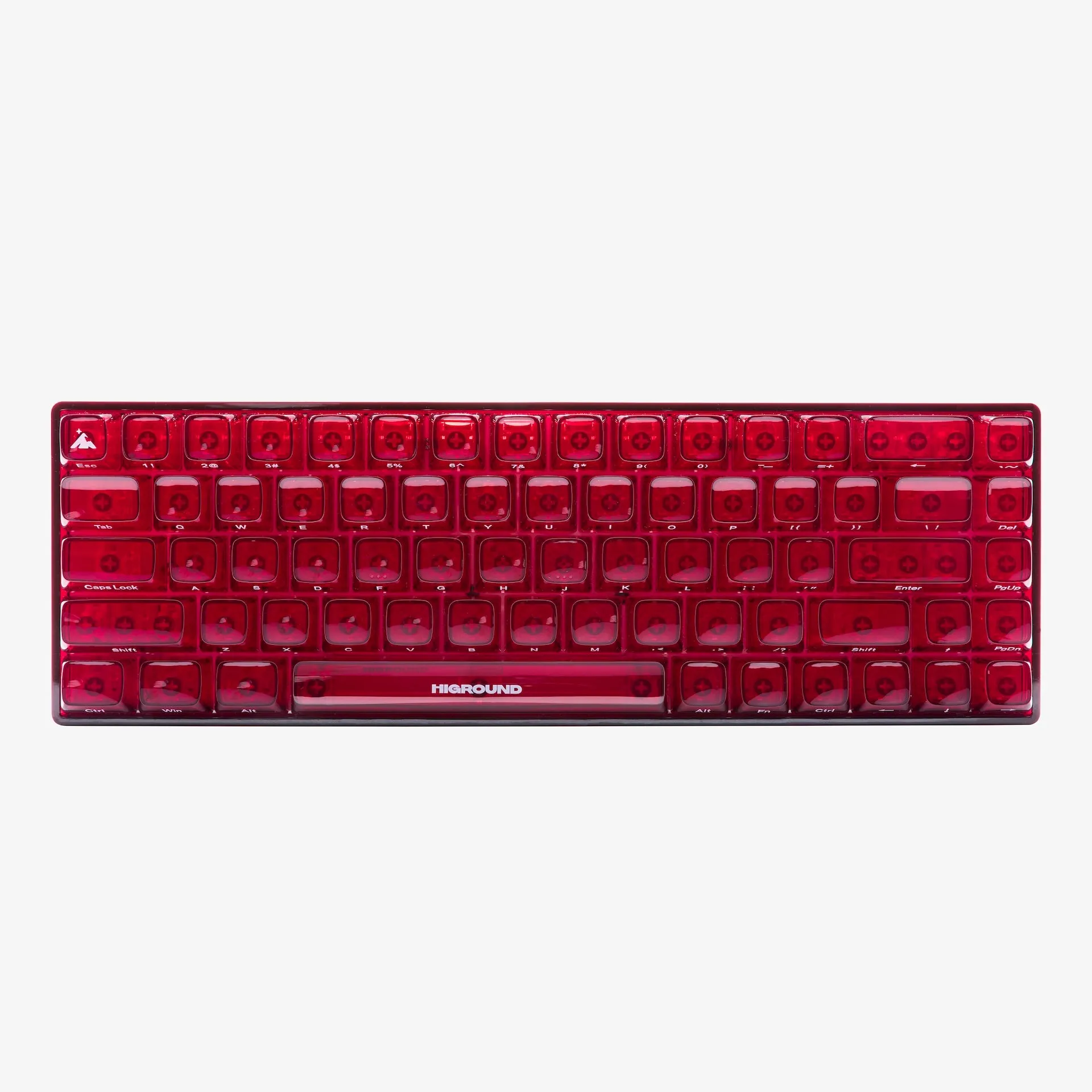 CLEAR RUBY Base 65 Keyboard (Silent Glacier Switch)