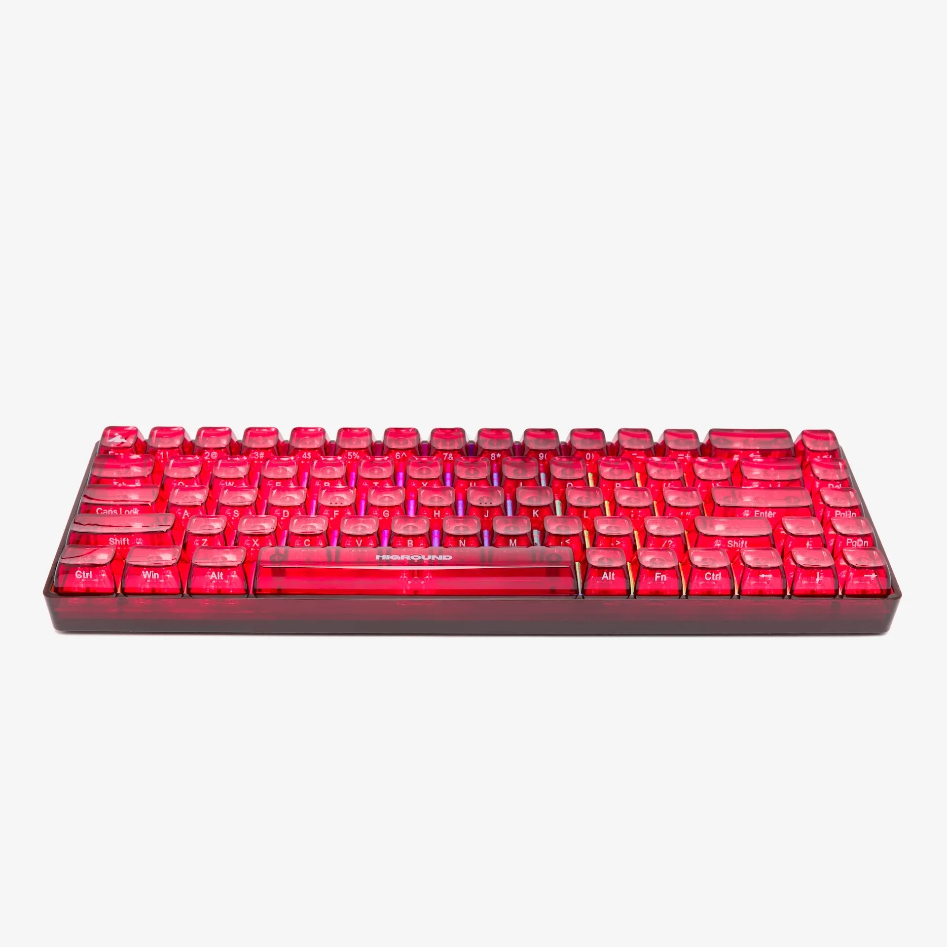 CLEAR RUBY Base 65 Keyboard (Silent Glacier Switch)