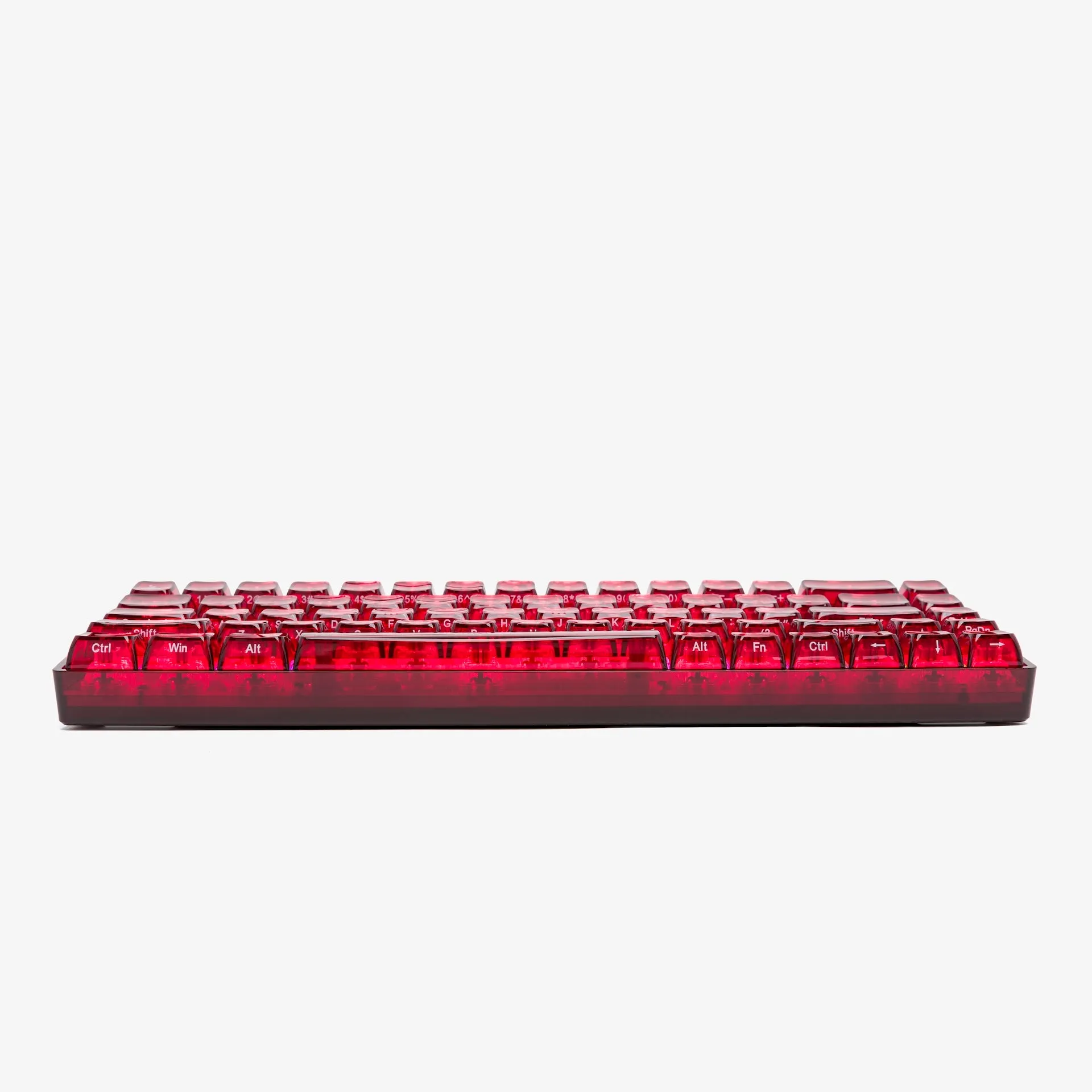 CLEAR RUBY Base 65 Keyboard (Silent Glacier Switch)