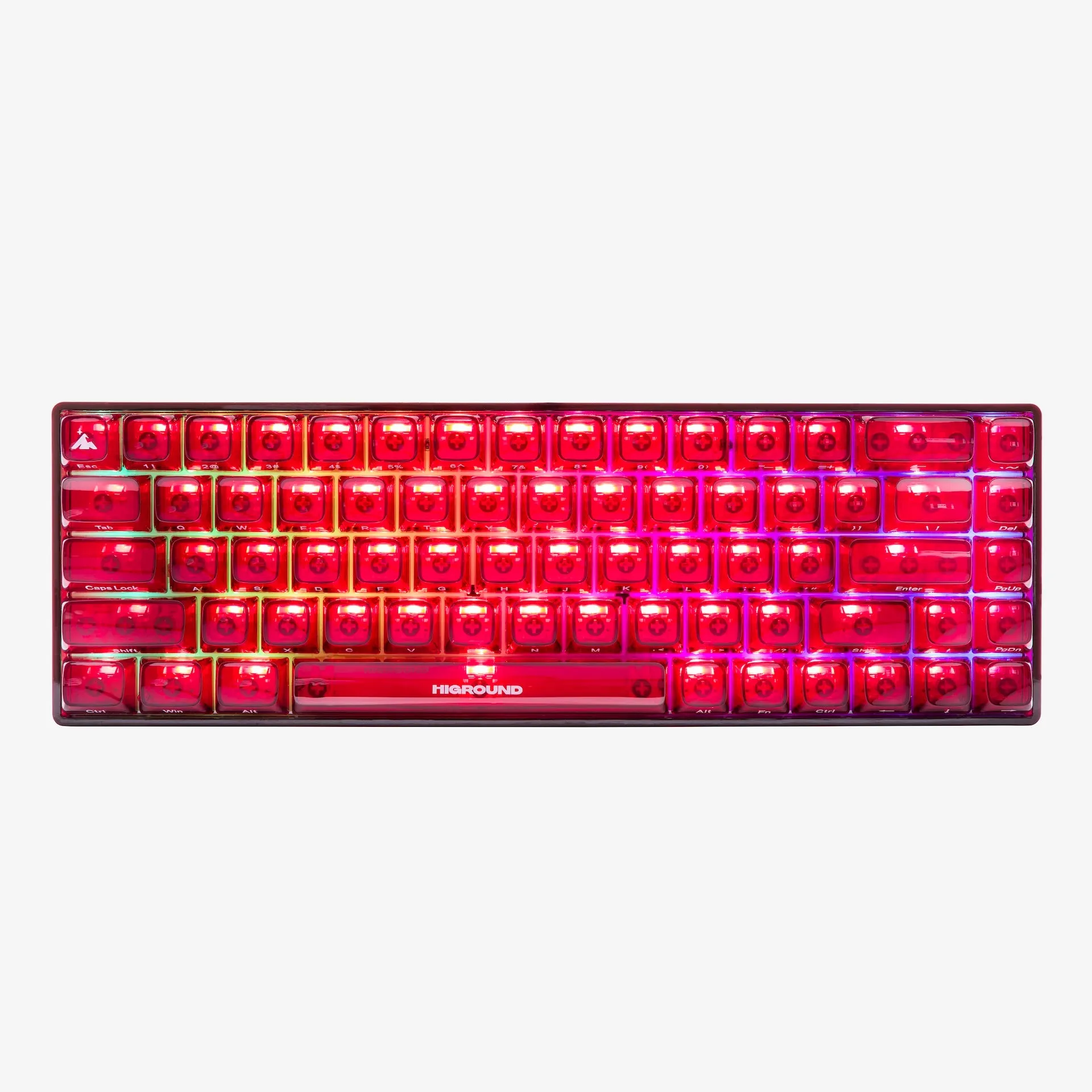 CLEAR RUBY Base 65 Keyboard (Silent Glacier Switch)