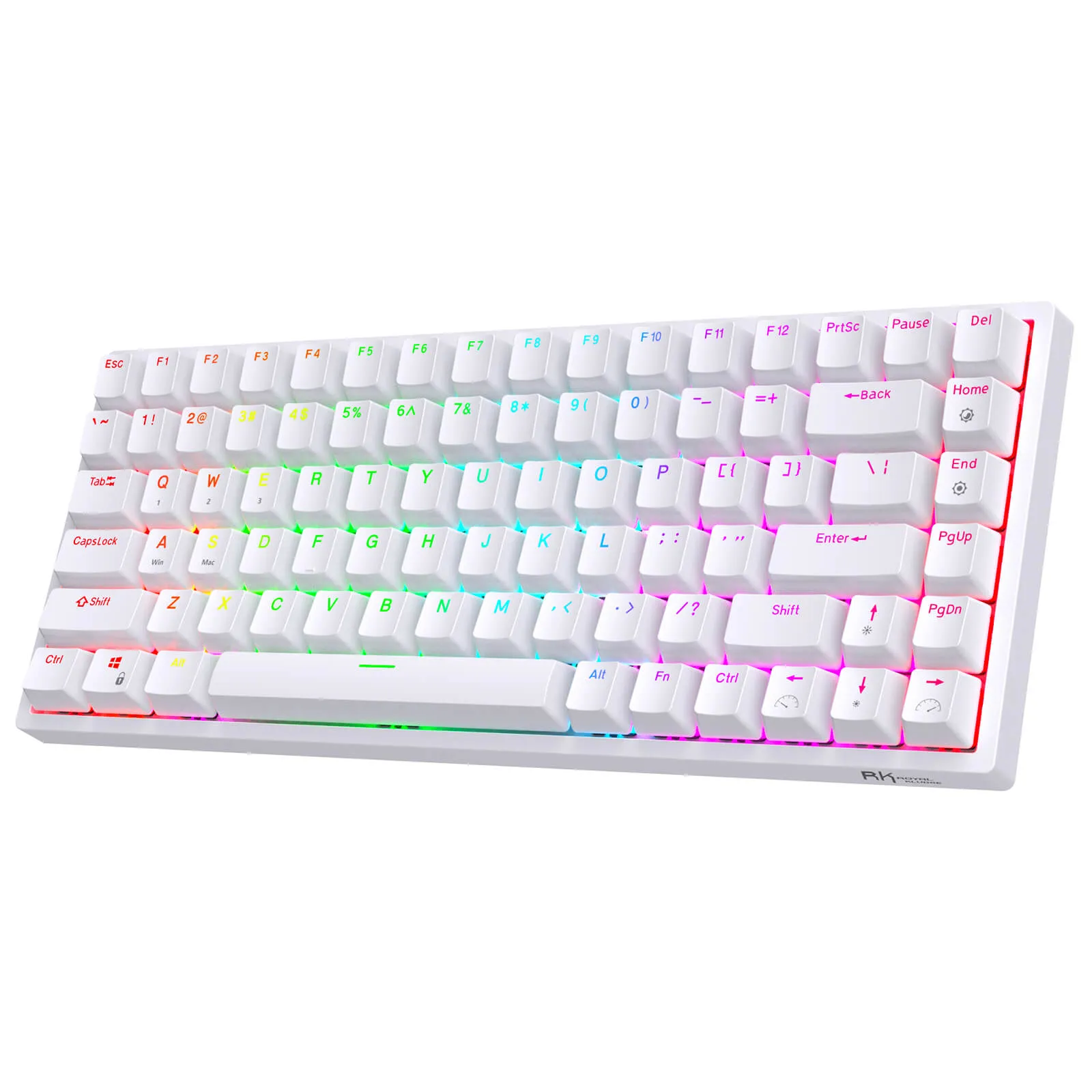 [CLEARANCE] Royal Kludge RK RK84 RGB 84 Keys Mechanical Gaming Keyboard 2.4G Wireless Bluetooth Hot-Swappable with Bluetooth 5.0