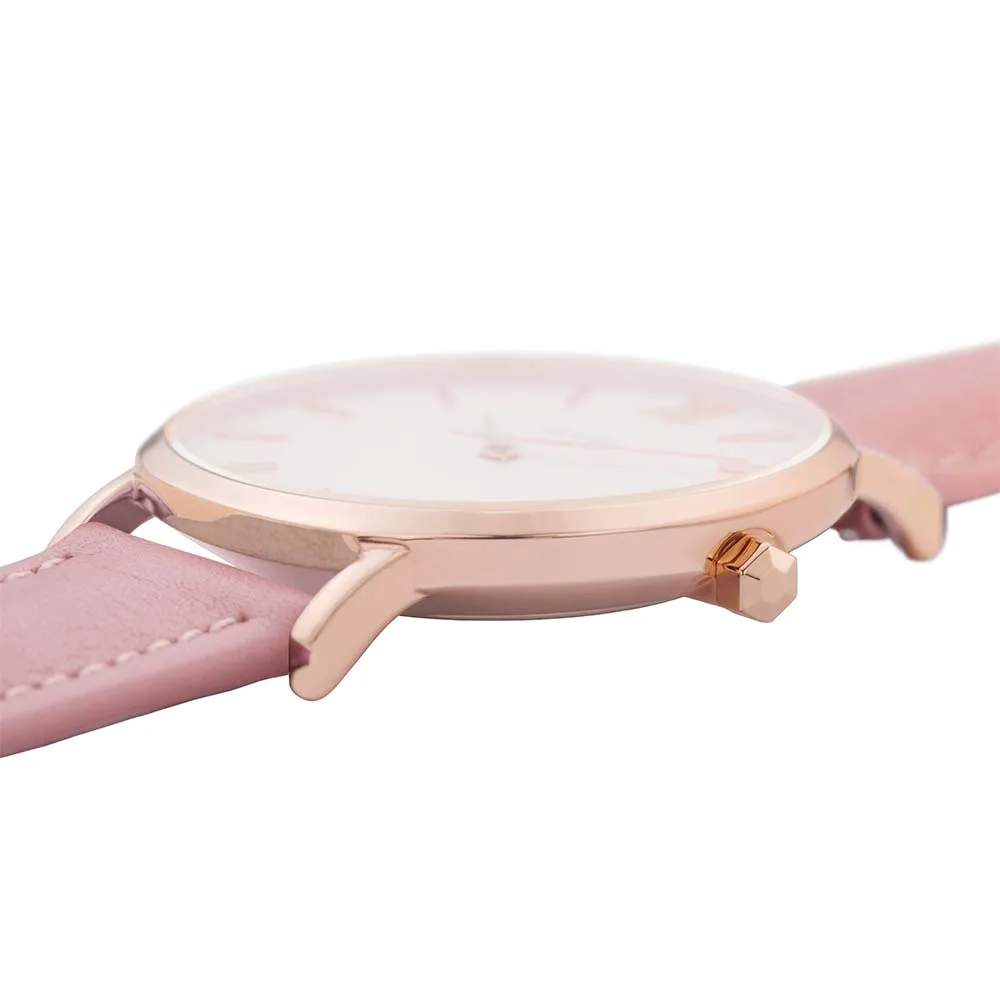 Cluse CW0101203006 Minuit Light Pink Leather Womens Watch