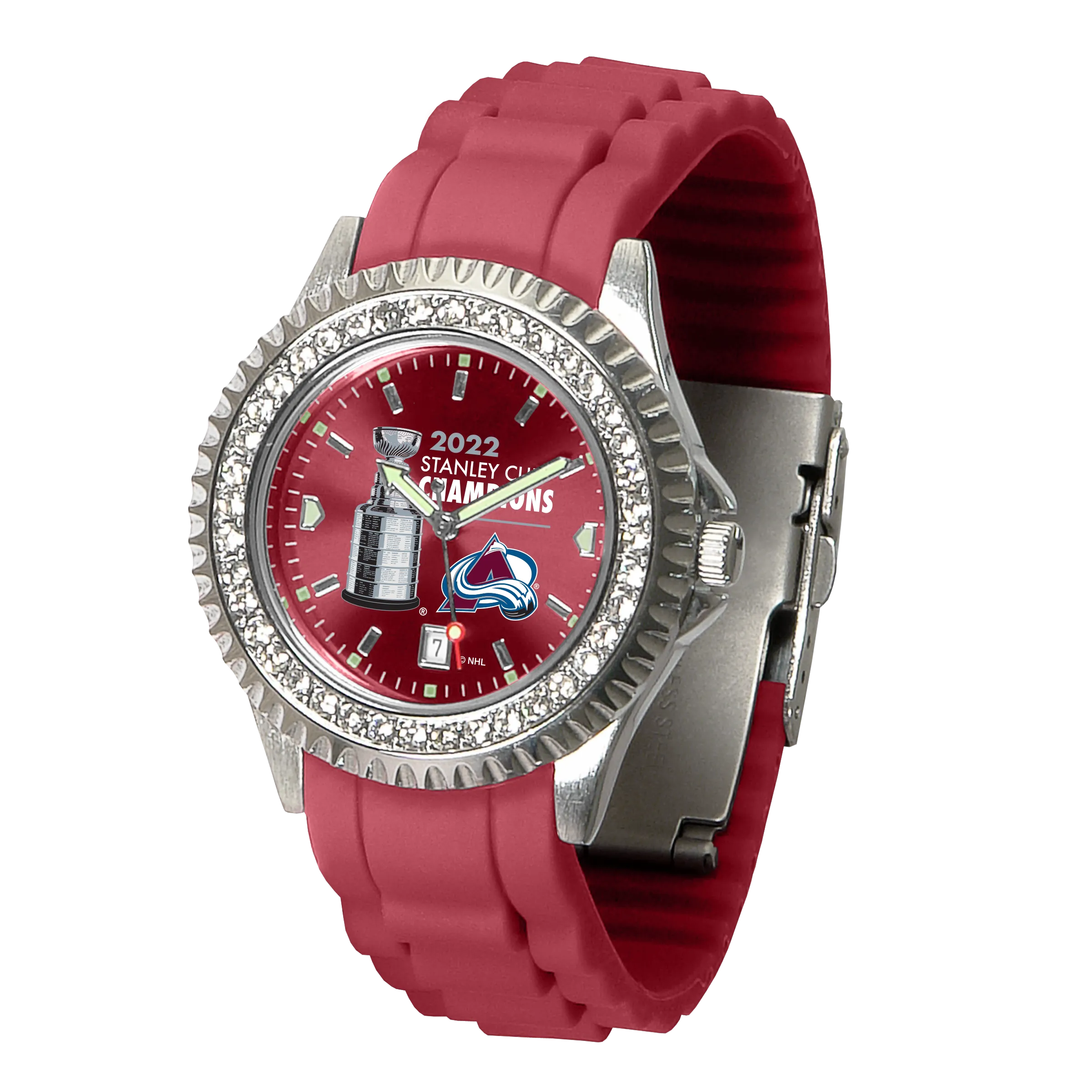 Colorado Avalanche Ladies 2022 Stanley Cup Sparkle Watch