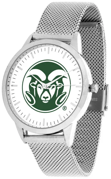 Colorado State Statement Mesh Band Unisex Watch - Silver