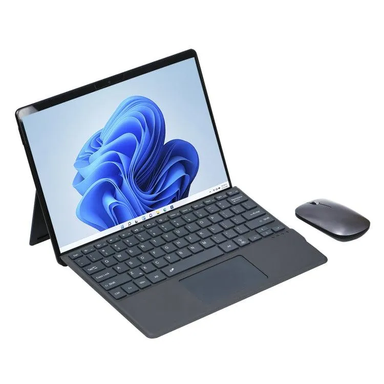 Colorful Backlit Bluetooth Keyboard Leather Case with Pen Slot for Microsoft Surface Pro 8 Tablet