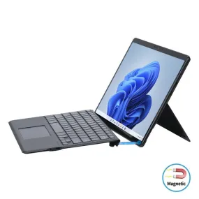 Colorful Backlit Bluetooth Keyboard Leather Case with Pen Slot for Microsoft Surface Pro 8 Tablet