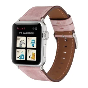 Cotton Candy Leather Soft Pink Band For Apple Watch