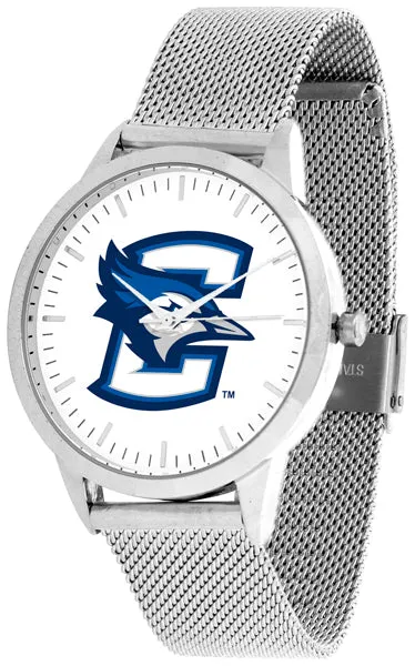 Creighton Bluejays Statement Mesh Band Unisex Watch - Silver