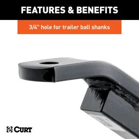 CURT 45510 Class 2 Ball Mount (1-1/4in. Shank; 3;500 lbs.; 3-1/8in. Rise; 10-5/16in. Long)