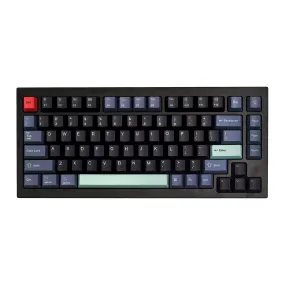 Custom Q1 QMK Mechanical Keyboard (Q1 Carbon Black)( Hacker Keycap)