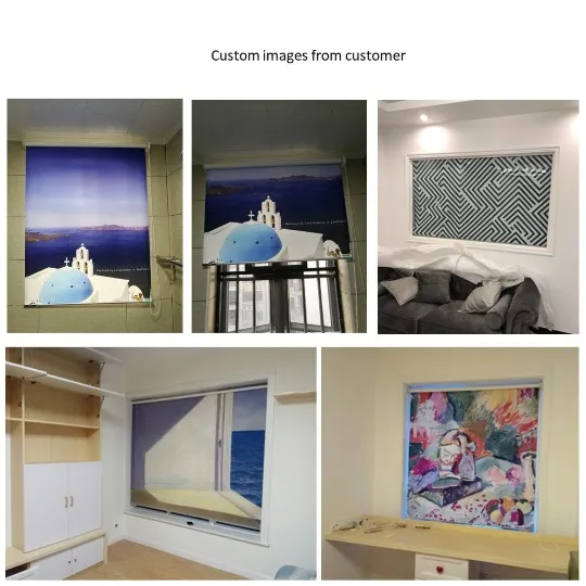 Custom Your Image/Logo Print Double Sided Printing Window Roller Shade