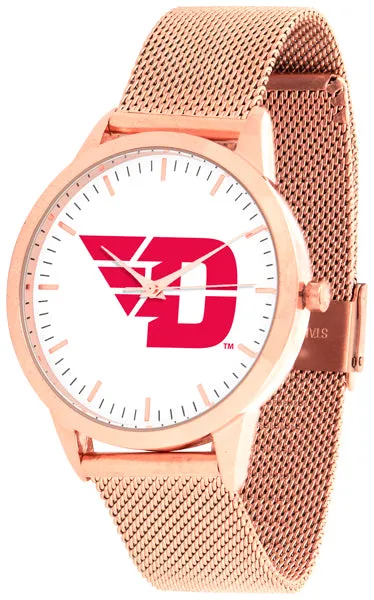 Dayton Flyers Statement Mesh Band Unisex Watch - Rose