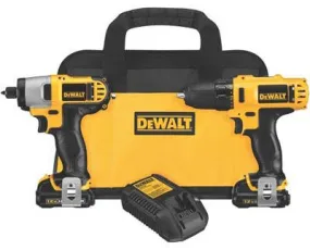 DeWalt DCK221F2 12-Volt Cordless Drill/Driver   Impact Driver Combo Kit, Brushless Motor, 3/8-In., 2 Lithiu - Quantity 4