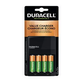 Duracell CEF14DX4N Ion Speed Rechargeable AA Battery Value Charger