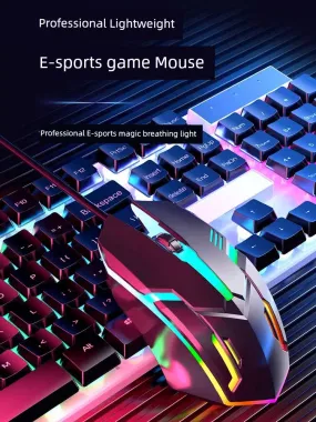 E-Sports Full Adult USB Mechanical Lol Desktop Mouse