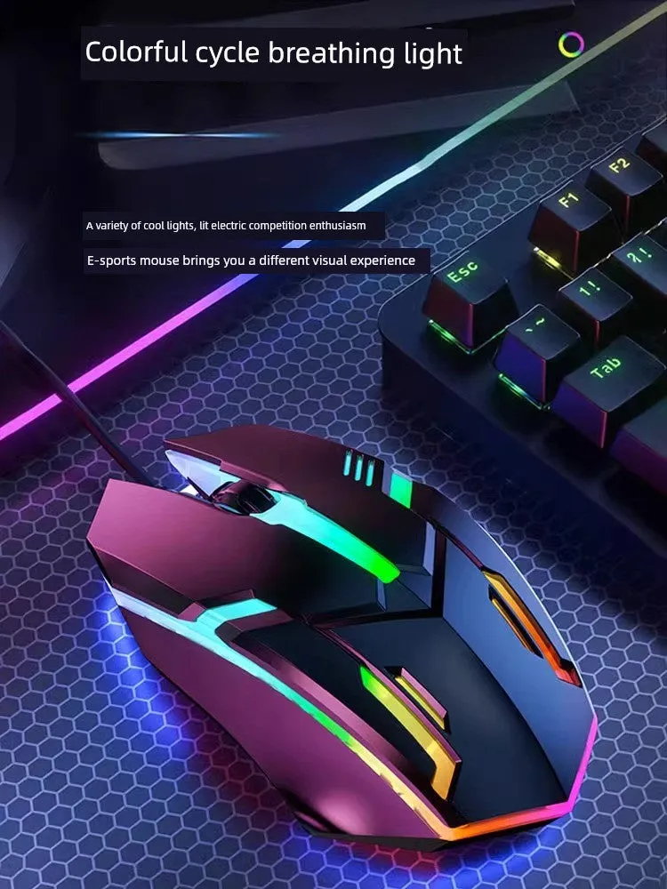 E-Sports Full Adult USB Mechanical Lol Desktop Mouse