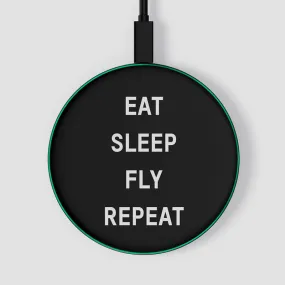 Eat Sleep Fly - Wireless Charger