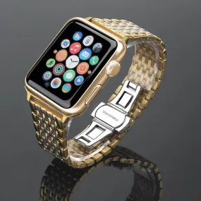 Elegant Stainless Steel Apple Watch Band Upgrade