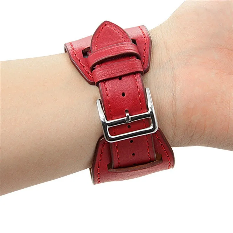 Extra Long Genuine Leather Strap For Apple Watch Band Genuine Leather watchBand Cuff Bracelet Leather Band strap For Apple Watch