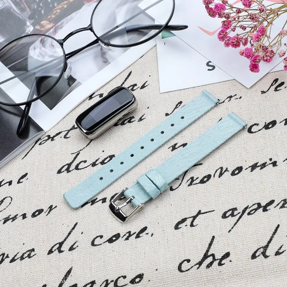 Fitbit Luxe canvas style watch strap - Lake Blue / Size: L