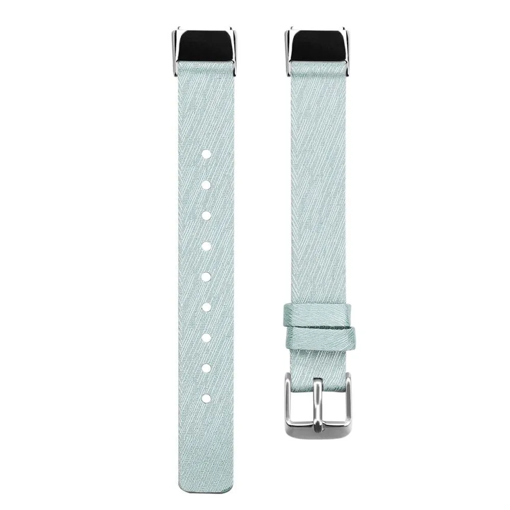 Fitbit Luxe canvas style watch strap - Lake Blue / Size: L