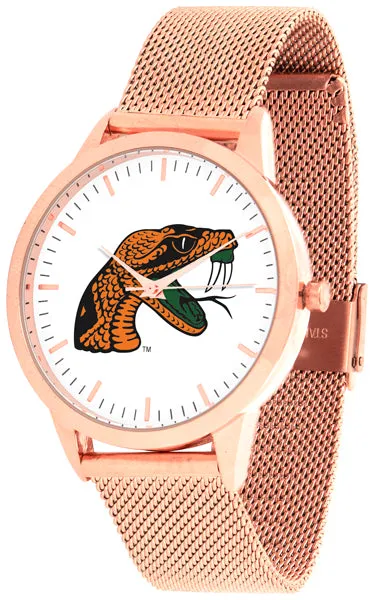 Florida A&M Statement Mesh Band Unisex Watch - Rose