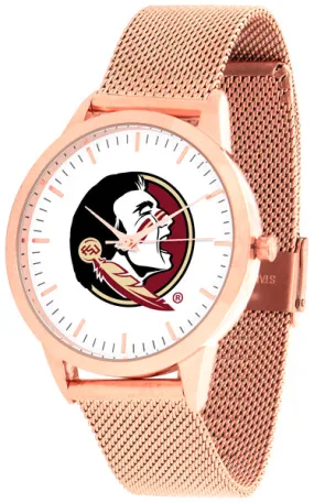 Florida State Statement Mesh Band Unisex Watch - Rose