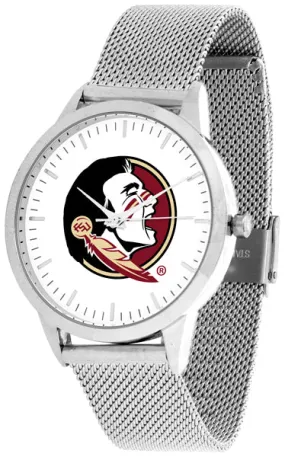 Florida State Statement Mesh Band Unisex Watch - Silver