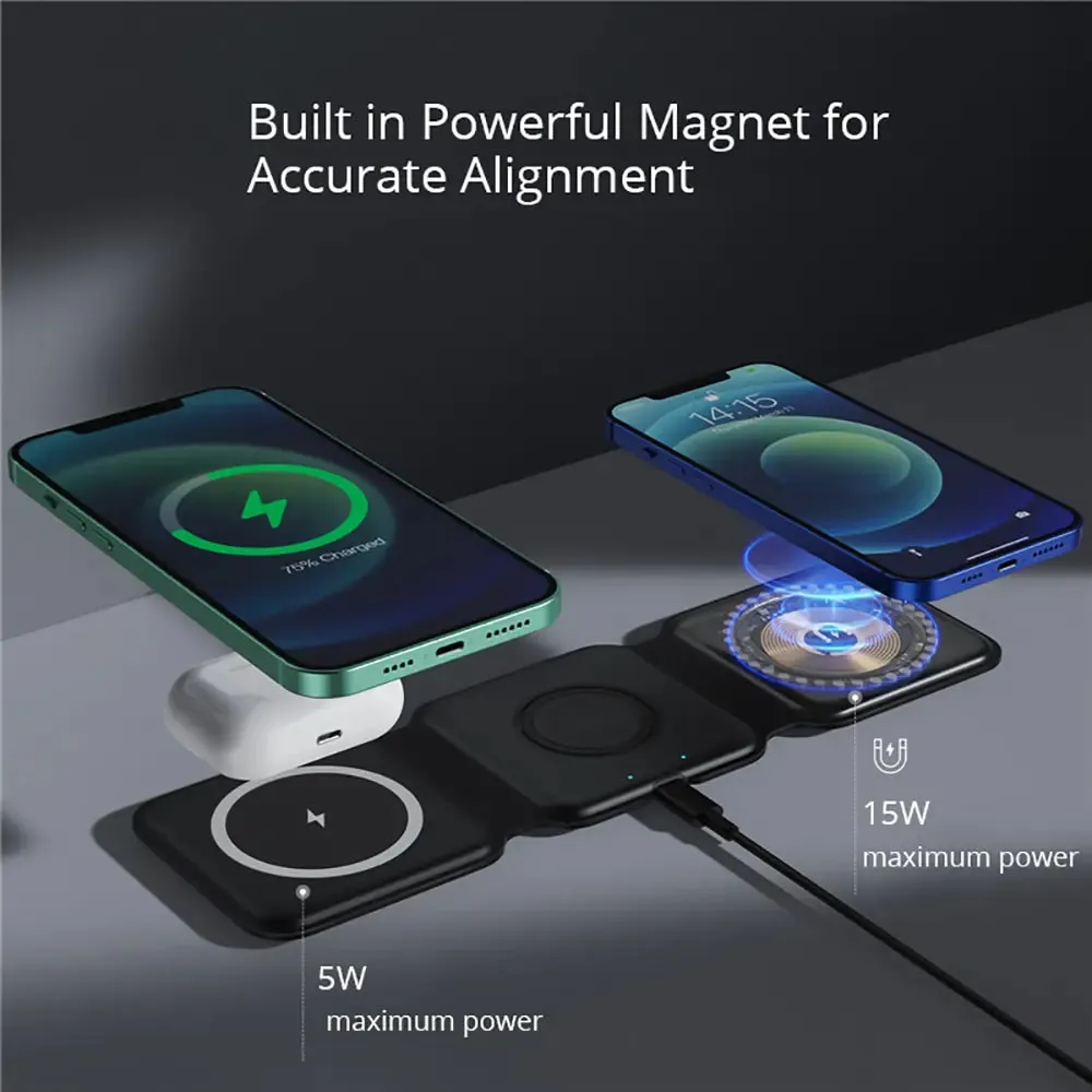 Foldable Wireless Charger for Apple