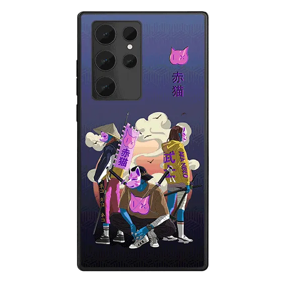 Fox Mask Swordsman LED Case for Samsung