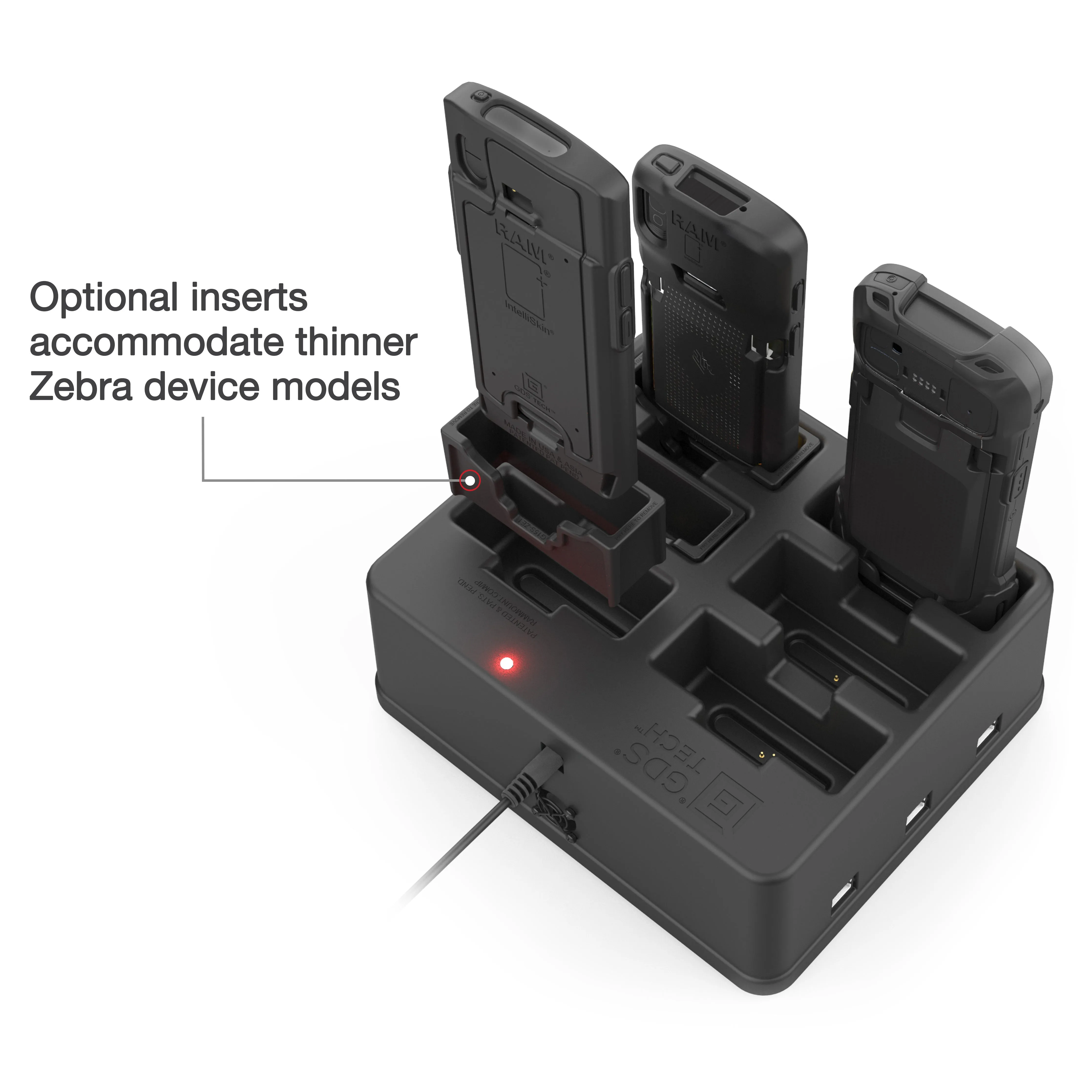 GDS® 6-Port Power   RJ45 Dock for Handhelds with IntelliSkin®