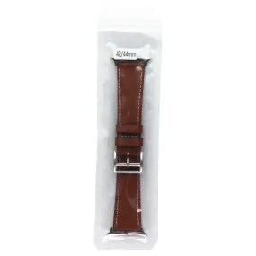 Generic Replacement Leather Watch Band for Apple Watches 42/44mm - Brown