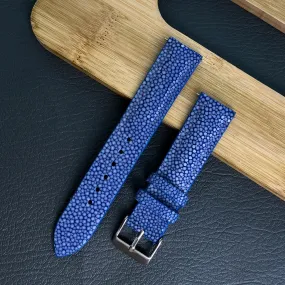 Genuine Blue Stingray Leather Watch Band