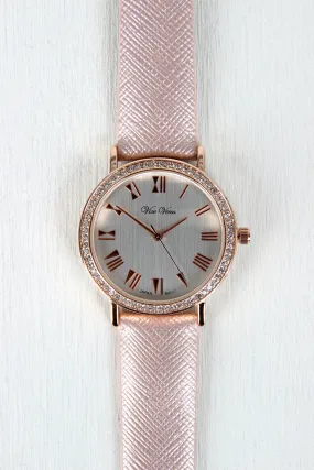 Glitz And Glam Vegan Leather Watch