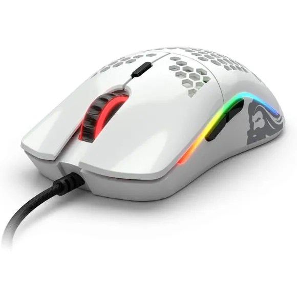 Glorious Model O- (Minus) Gaming Mouse, Glossy White (GOM-GWHITE)