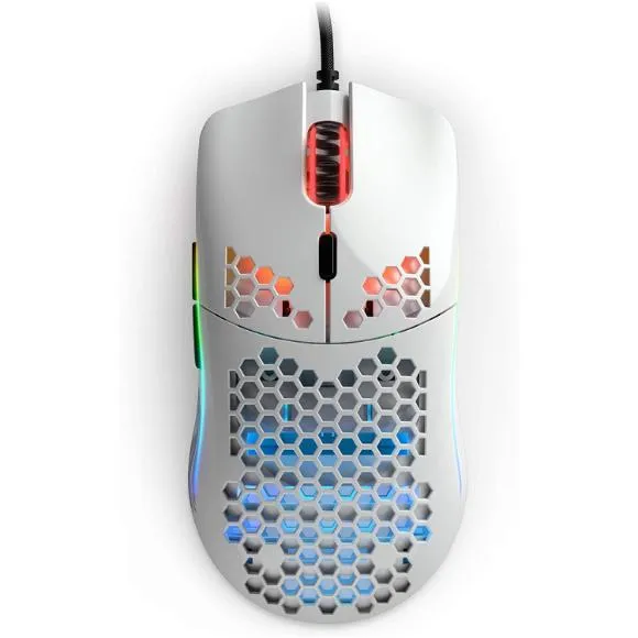 Glorious Model O- (Minus) Gaming Mouse, Glossy White (GOM-GWHITE)