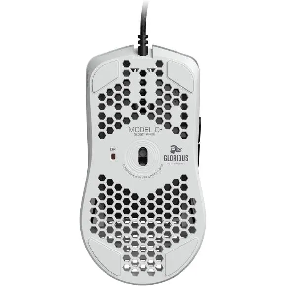 Glorious Model O- (Minus) Gaming Mouse, Glossy White (GOM-GWHITE)