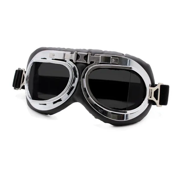 Goggles worn by the earliest aviators, motorcyclists and adventurers, customize a pair to suit your style!