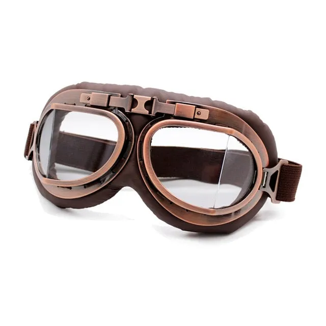 Goggles worn by the earliest aviators, motorcyclists and adventurers, customize a pair to suit your style!