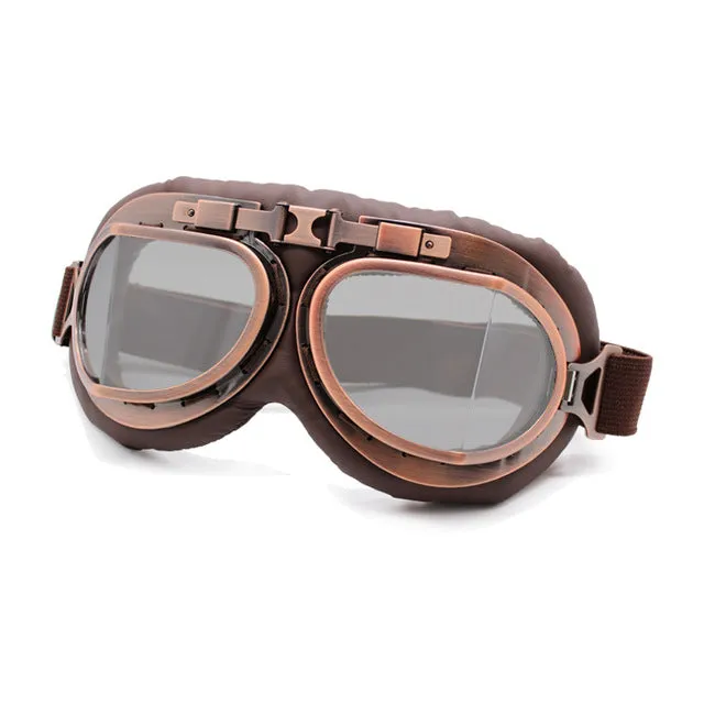 Goggles worn by the earliest aviators, motorcyclists and adventurers, customize a pair to suit your style!