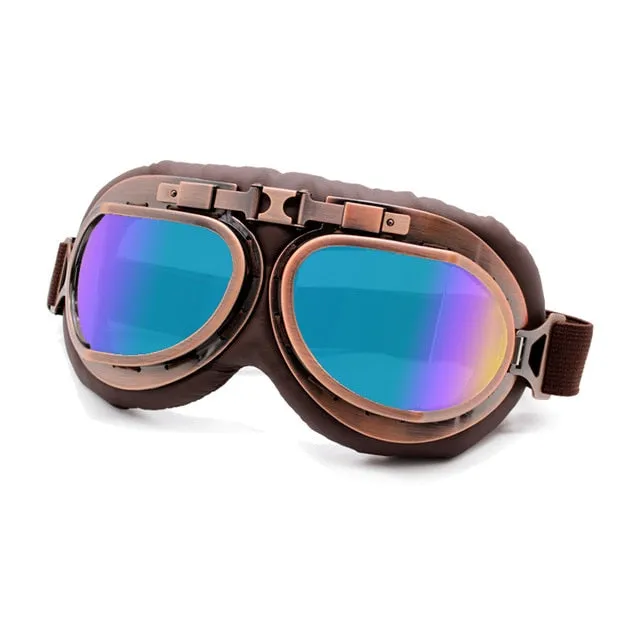 Goggles worn by the earliest aviators, motorcyclists and adventurers, customize a pair to suit your style!