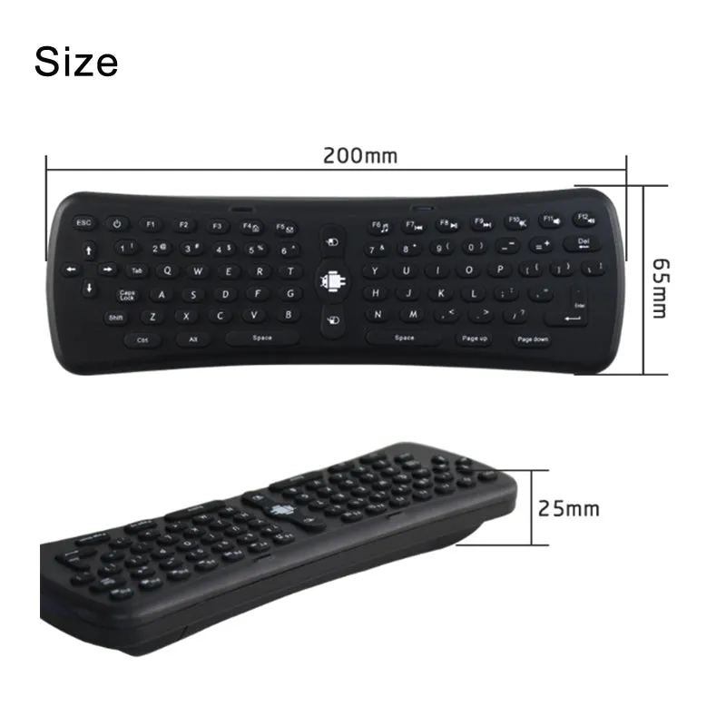 Haocrown- Retail Packaging  Haocrown Universal TV Wireless Fly Mouse Keyboard-Retail Packaging